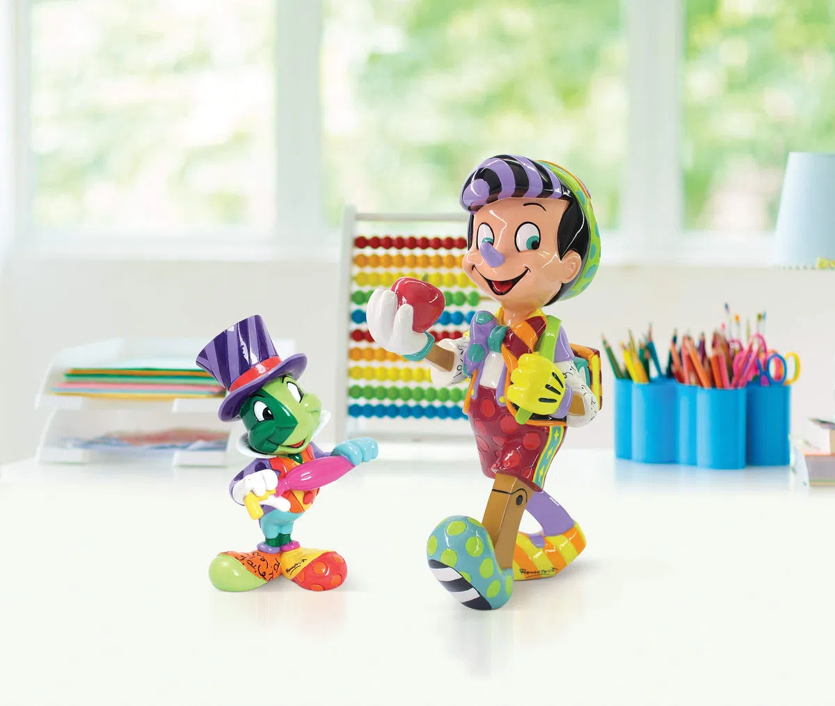 Disney Tradition Il Grillo Parlante Scatola a Finestra Figurina, Resina, Multicolore, 4 x 4 x 10 cm