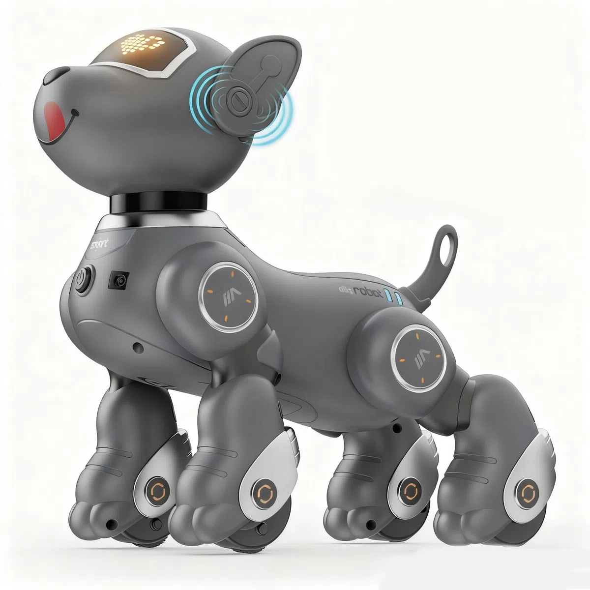 VATOS Cane Robot Telecomandato per Bambini – vocale e 2,4 GHz telecomando animale domestico cane robot con 20 funzioni, danza programmabile musica RC robot cane per bambini 3-12 anni