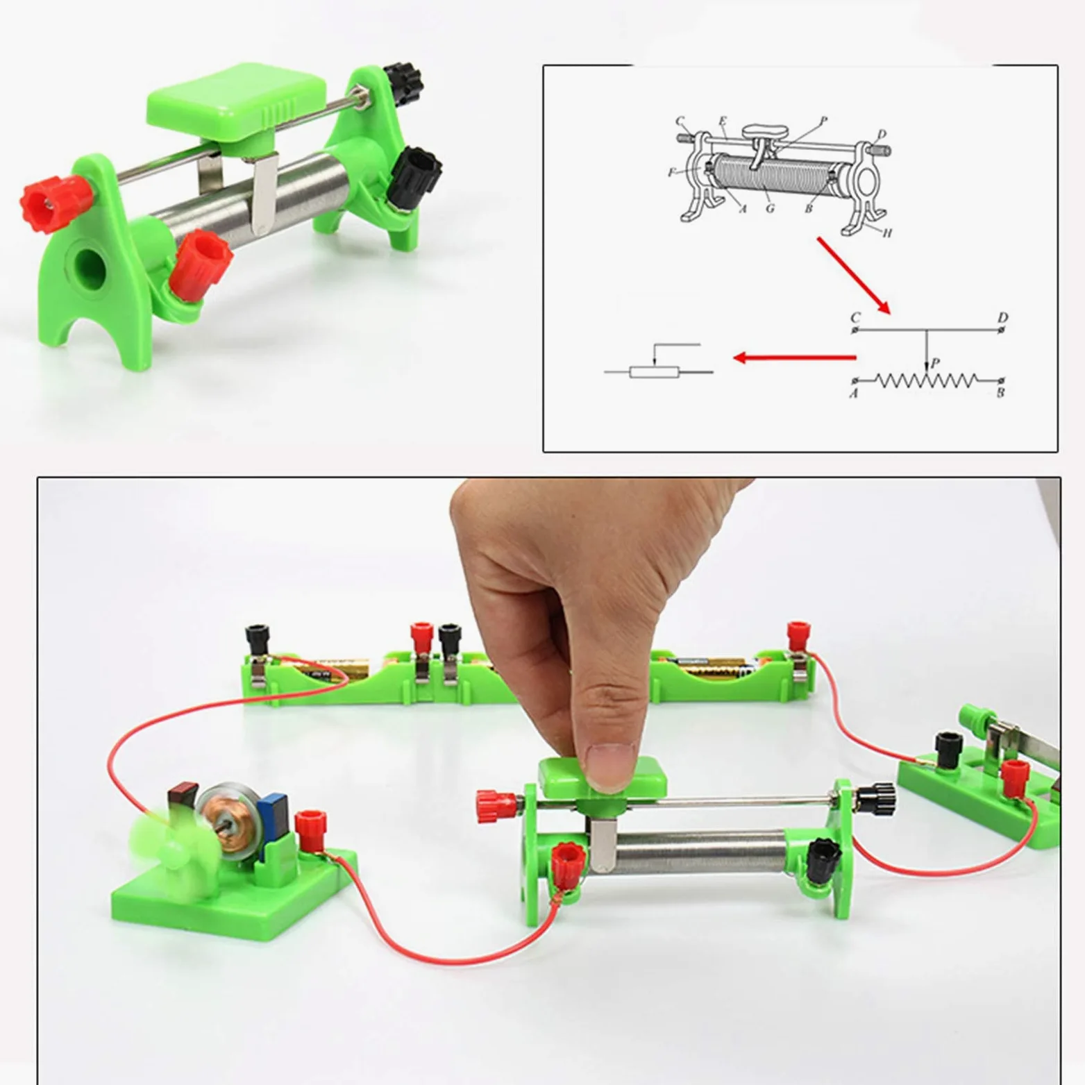 Attrezzatura per esperimenti in aula di fisica Kit per esperimenti elettromagnetici Kit per esperimenti di fisica