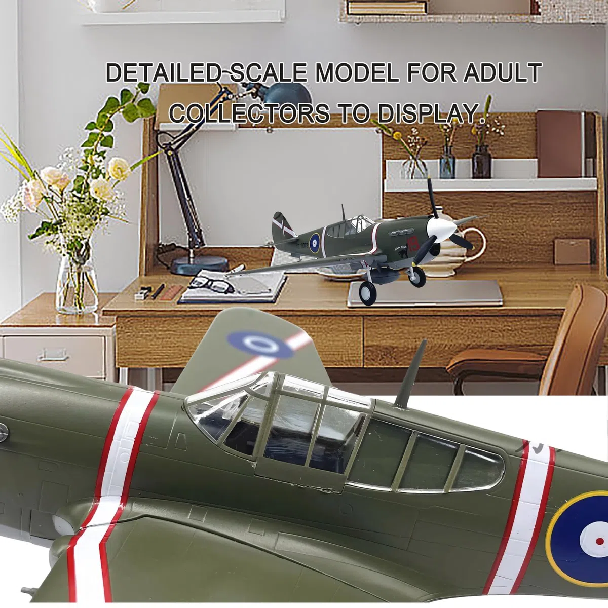 Modello pressofuso caccia P-40M in scala 1:72, replica aereo militare qualità museale, senza assemblaggio, vernice fedele all'epoca, collezionista storia militare, espositore scrivania