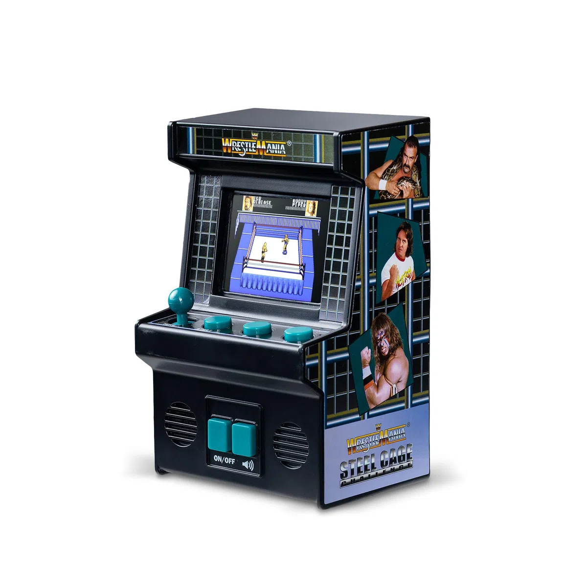 Basic Fun Mini Console Arcade Classica WWE con Giochi Integrati