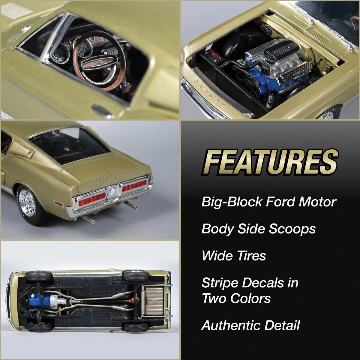 AMT 634, 1:25 - Kit modello Shelby Mustang GT-500 in scala 1968