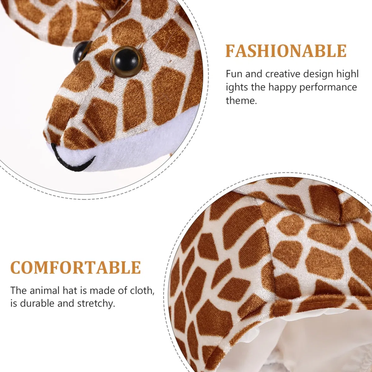 TOYANDONA Costume da giraffa, cappello per prestazioni interattive, per genitori e divertimento durante feste e celebrazioni, feste a tema, Halloween