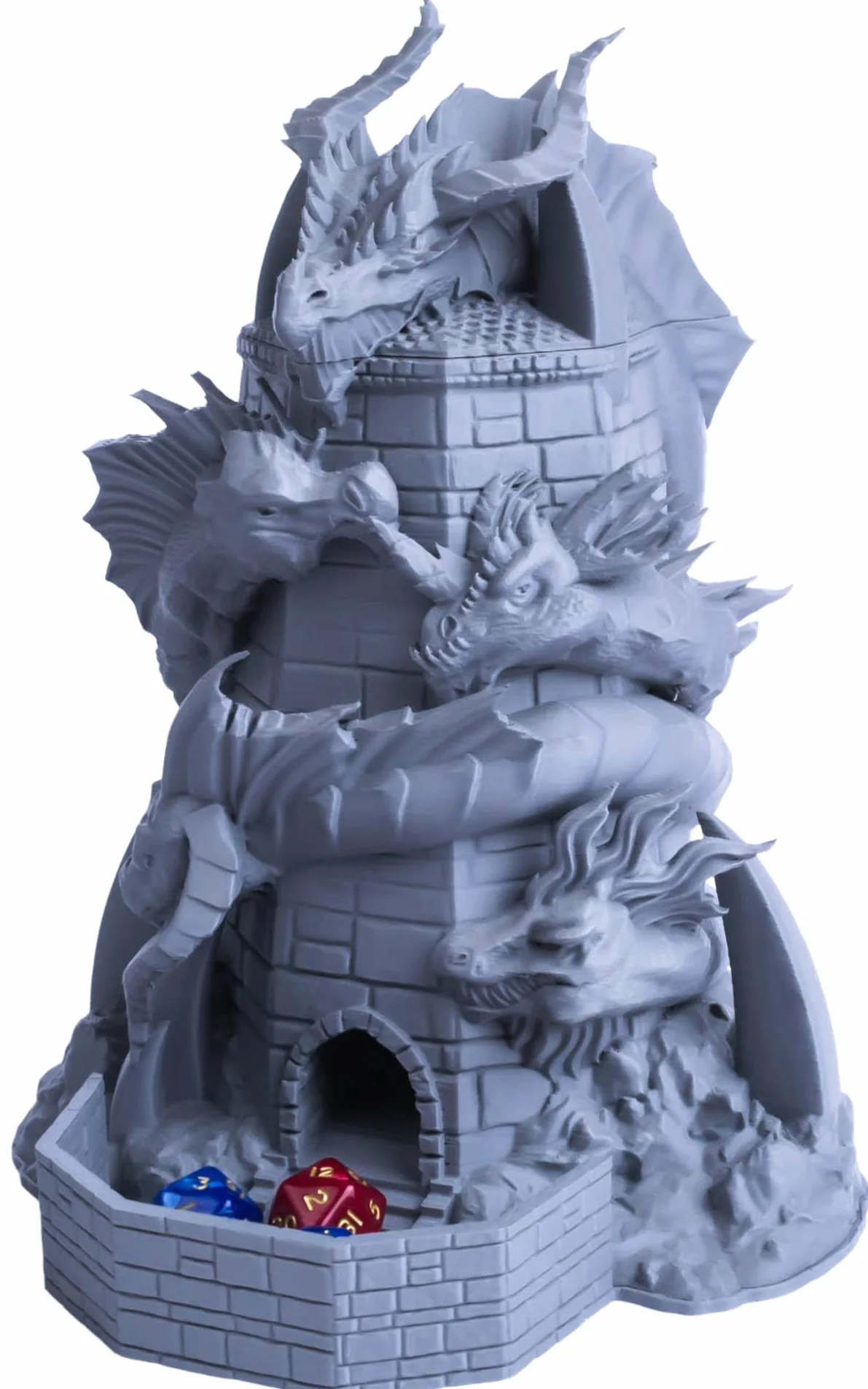 Tiamat - Torre di dadi con la regina dei draghi malvagi, perfetto per dungeon e draghi e altri giochi di ruolo da tavolo