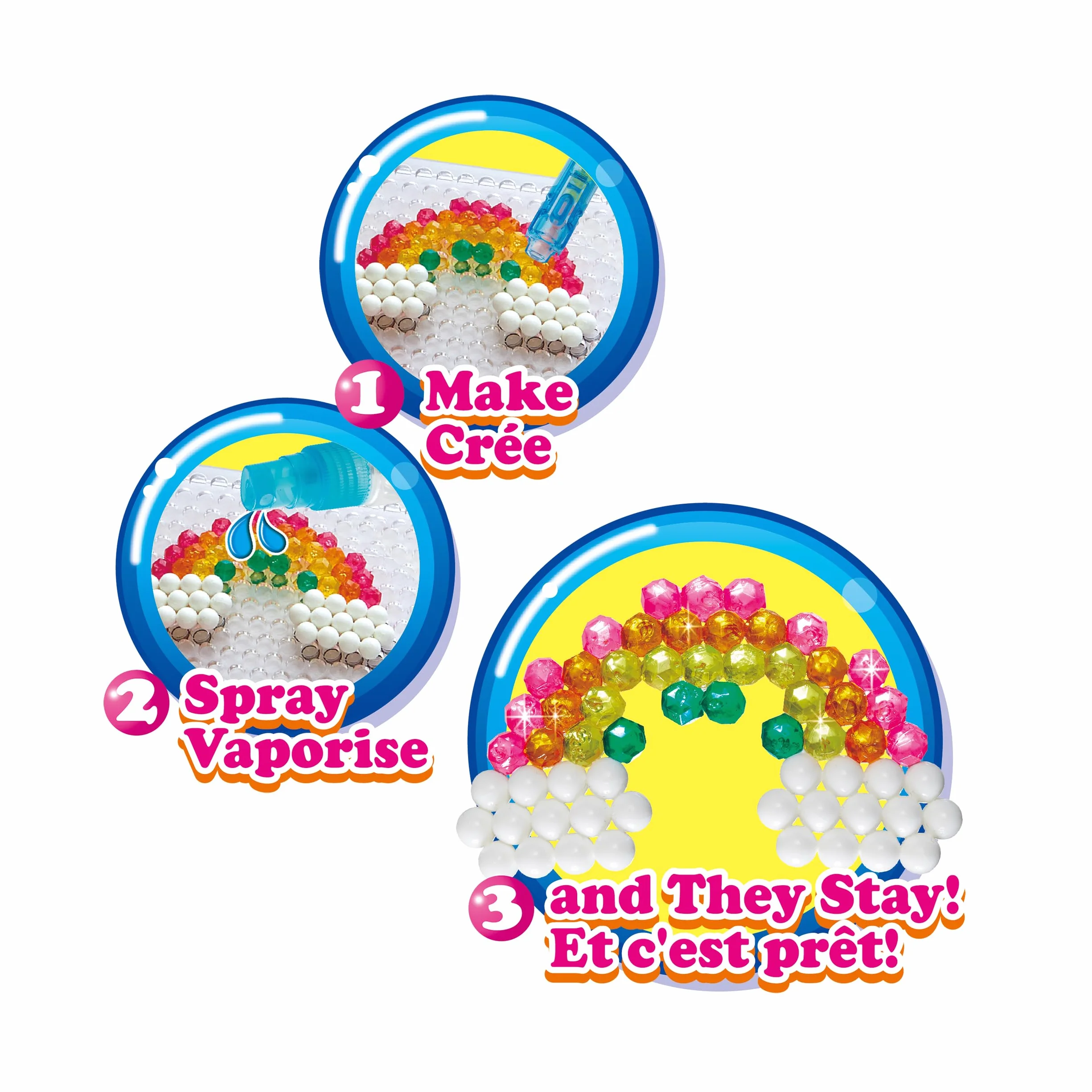 Aquabeads 31502 Pack Perline Gigante - Ricarica Colori Set Artigianato - Plastica - Stella - Multicolore
