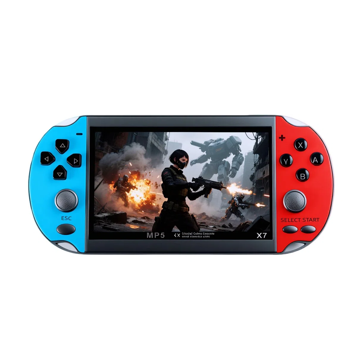 Console per videogiochi portatile YHFITN con schermo IPS da 4,3" - Giochi integrati, supporto uscita TV, con batteria ricaricabile, divertimento classico per tutte le età