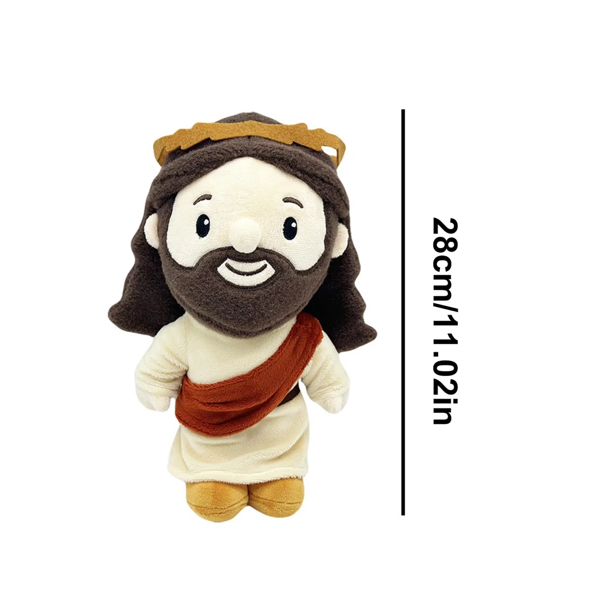 SVCEQZE Jesus Peluche Bambola, 28 cm, peluche religioso Gesù, bambola di peluche con Gesù, peluche di Gesù, gioiello morbido, decorazione da collezione per amici, famiglia, ragazze