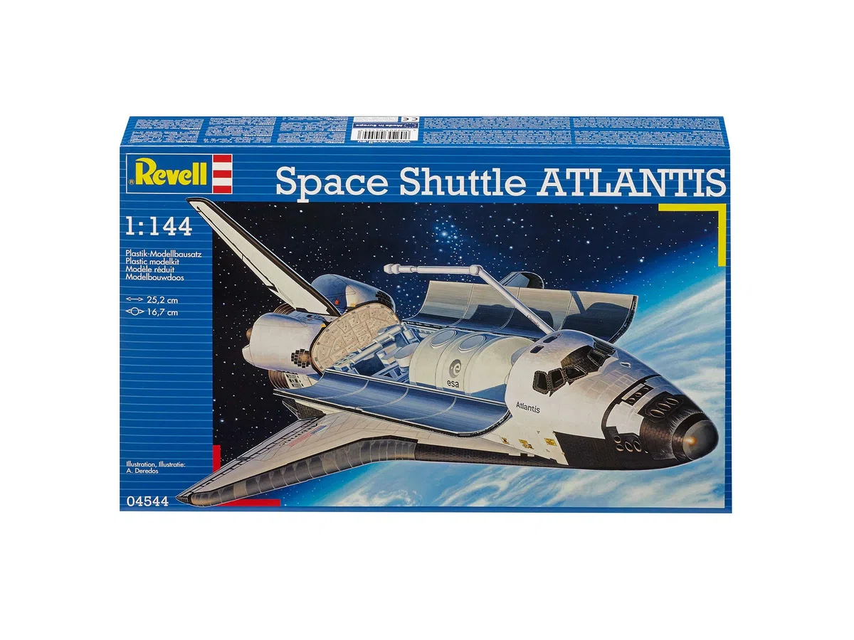 Revell 04544 - Space Shuttle Atlantis Kit di Modello in Plastica, Scala 1:144