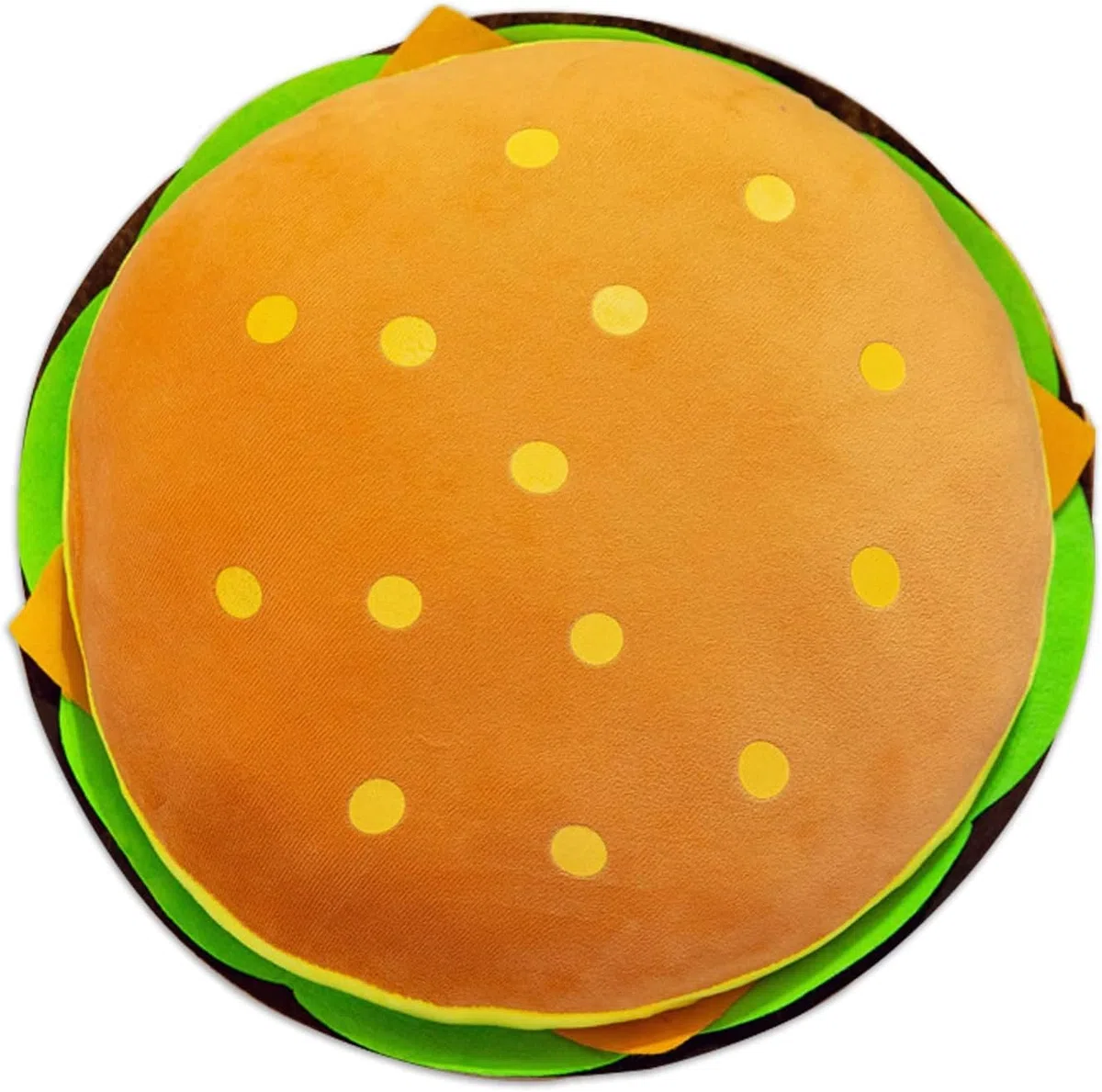 Divertente cuscino in peluche a forma di hamburger, 40 cm, peluche simpatico giocattolo, decorazione per la casa, regalo di compleanno