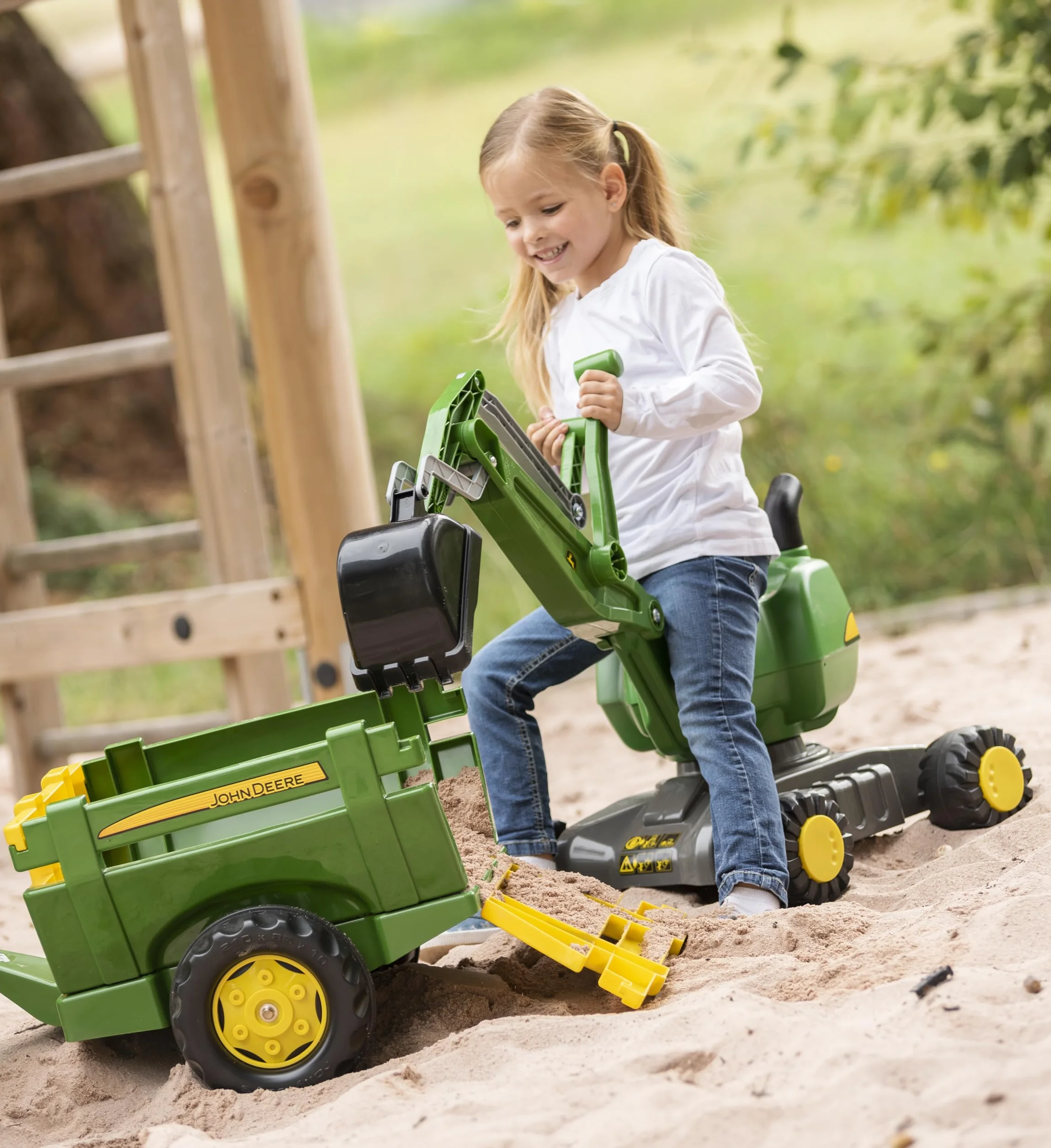 Anhänger für Tretfahrzeug rolly Farm Trailer John Deere - Rolly Toys