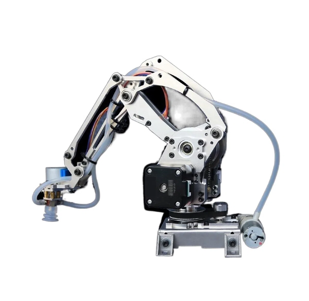 ZERVA Carica 4 braccio robot DOF con ventosa for motore passo-passo Manipolatore interamente in metallo Braccio meccanico Pinza ad artiglio (Size : Robot arm)