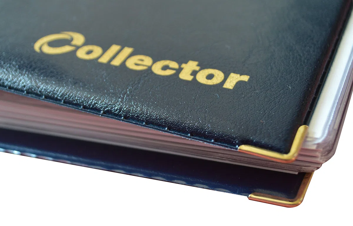 Banconote, Album Cartella, Libro per Banconote, con 15 Pagine E 15 DIVISORI – Alta capacità Blu