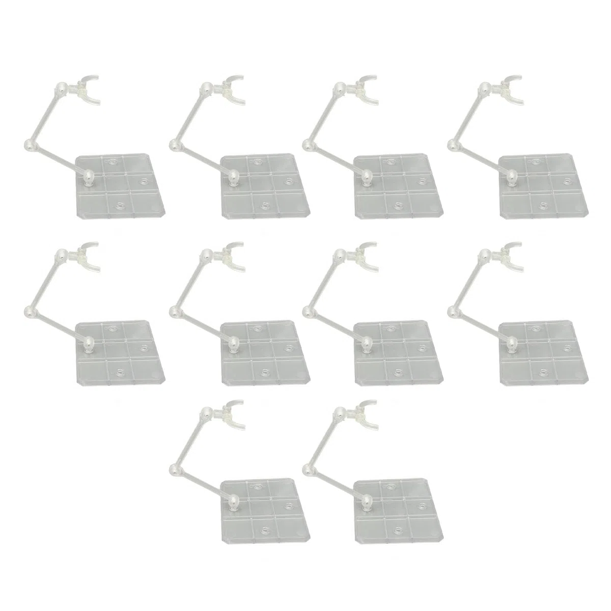 Supporto per Figure, 10 Set Ampia compatibilità Action Figure Supporto Durevole Buona stabilità Decorazione Domestica in Acrilico per Interni