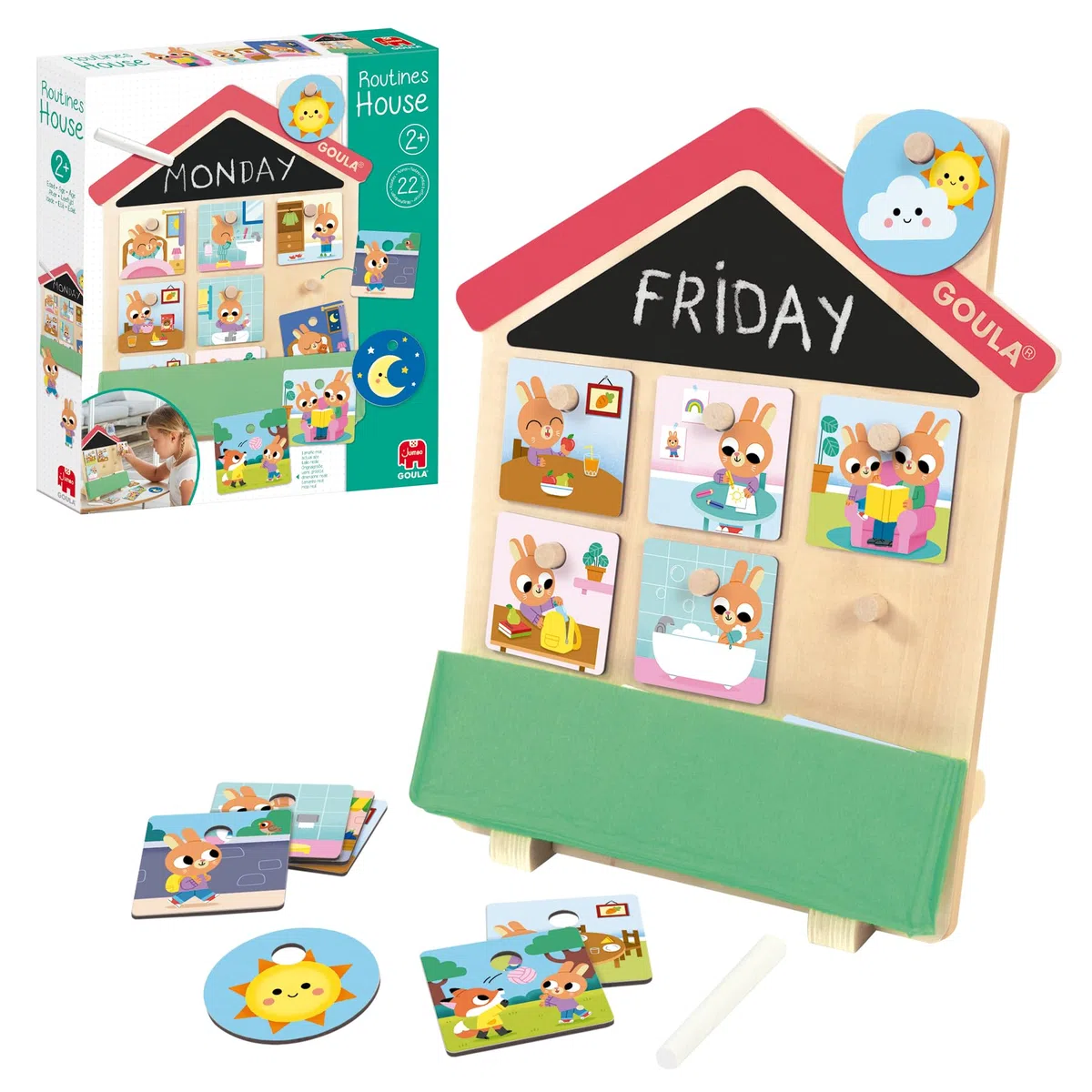 Jumbo Goula - Routine giornaliere, Materiale didattico Bambini +2 Anni