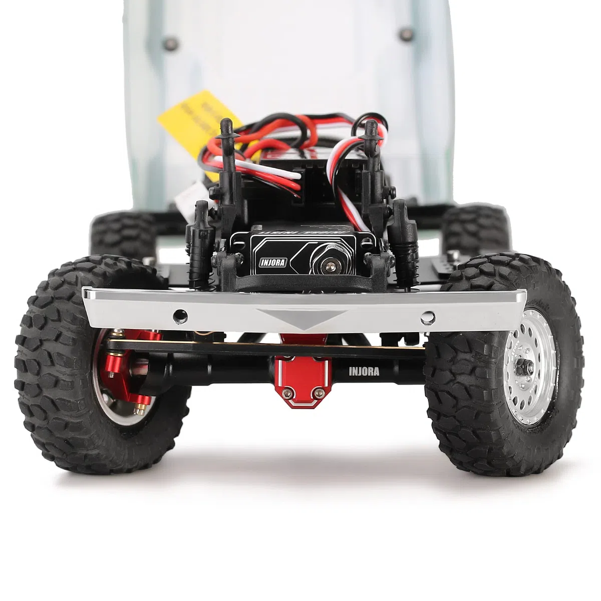 INJORA Senza Nucleo Digitale Micro Servo 11 kg Coppia Elevata Insieme Servo Corno e Vassoio per Axial SCX24 1/24 RC Cingolo Parti di Aggiornamento