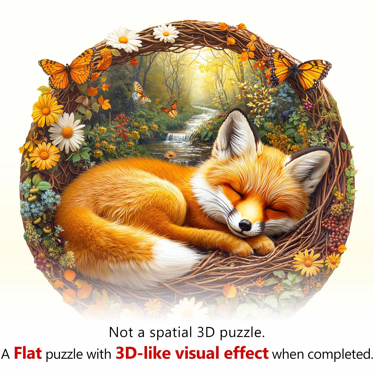 Puzzle in Legno per Adulti Piccolo Renard Pigro - Puzzle in Legno da 200 Pezzi, Idea Regalo per Gli Amanti dei Puzzle, Decorazione Murale e Regalo per Amici e Famiglia
