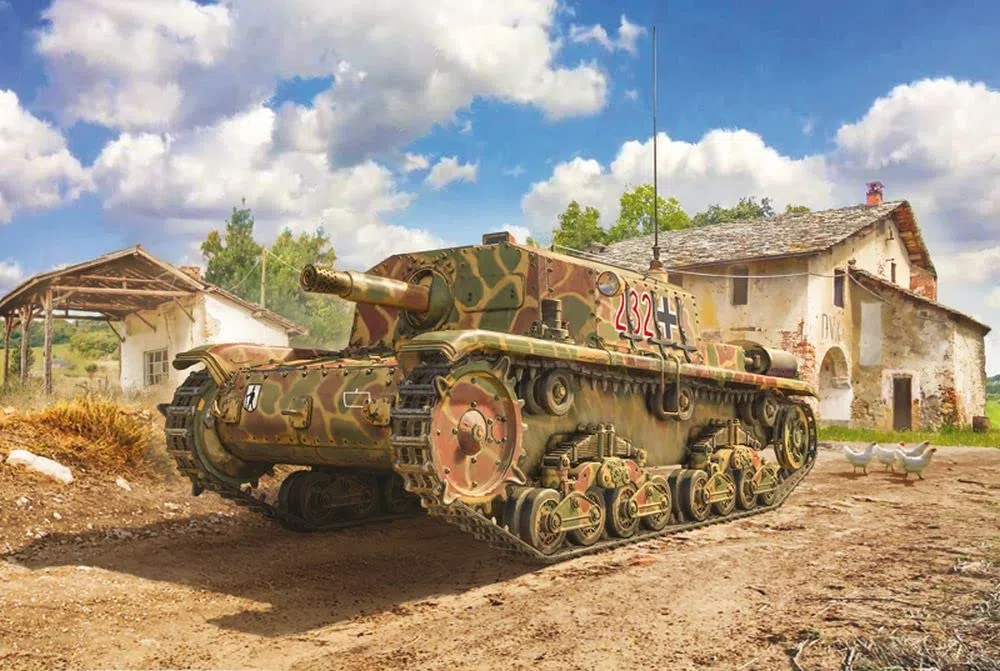 Italeri 6569 Semovente M42 da 75/18 mm, Scala 1:35, Plastic Model Kit, Modello in plastica da Montare, modellismo, mezzi Militari