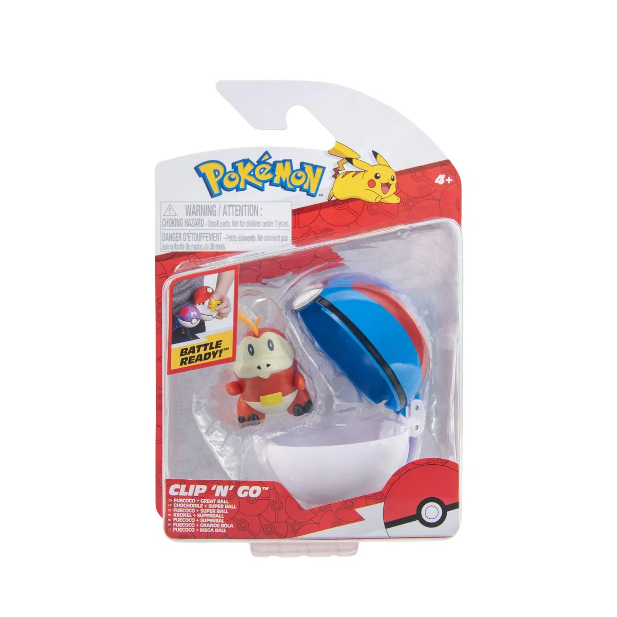 Pokemon - Clip 'n' Go - Fuecoco + Grande Palla/Giocattoli