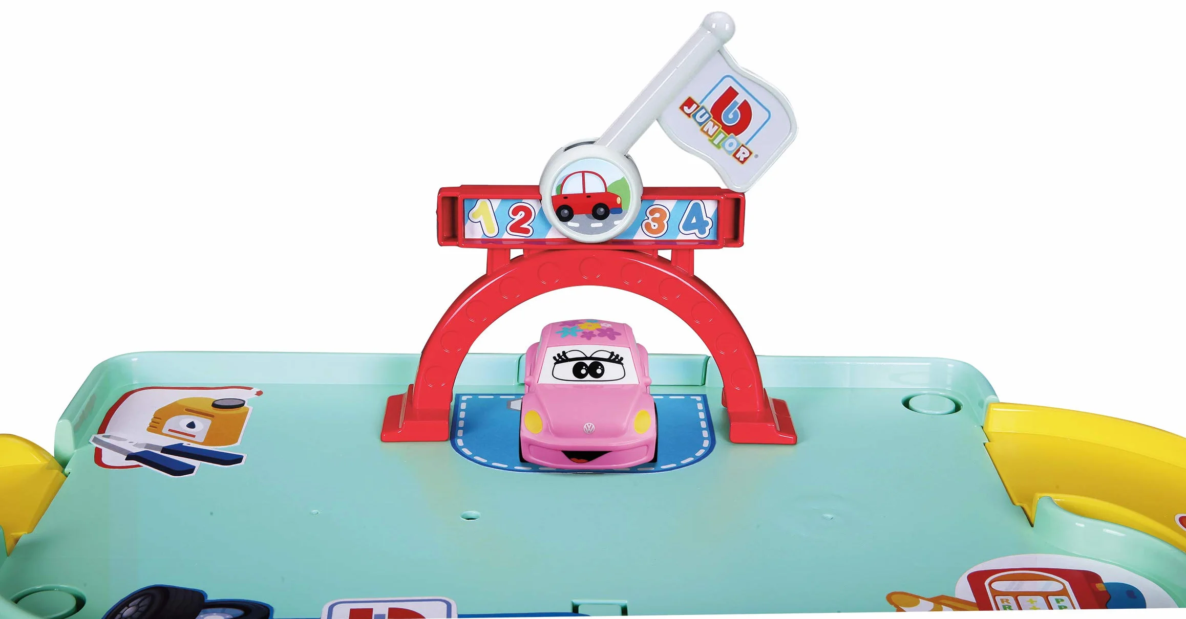 Burago Junior - Garage Tune Up + 1 veicolo, Multicolore