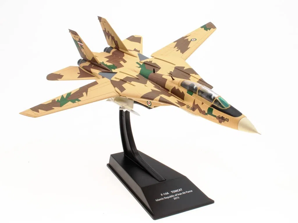OPO 10 - Aereo da Caccia Militare 1/100 Compatibile con F-14A Tomcat Repubblica Islamica dell'Iran Air Force 2015 - con Ali spiegate - CP58