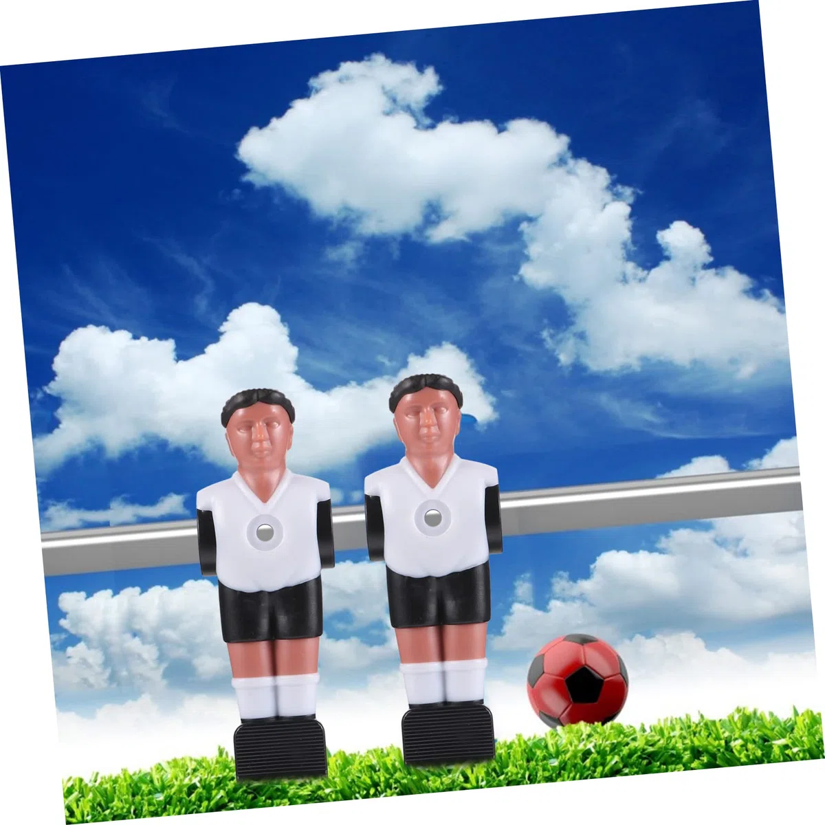 Giocatori Calcio Balilla 10 Statuette Accessori Tavolo Facili Usare Compatibili Calcio Balilla