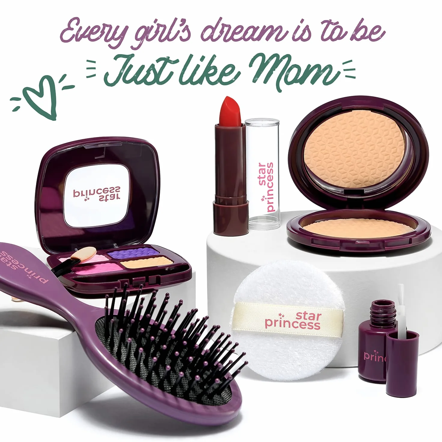 Borsetta per Bambine con Accessori - Il Mio Primo Set Borsetta Include Trucco Finto Giocattolo, Telefono, Portafoglio, e Giochi Immaginativi Piccole dai per 3 4 5 6 7 8 in Su Ottimo Regalo per Bambine