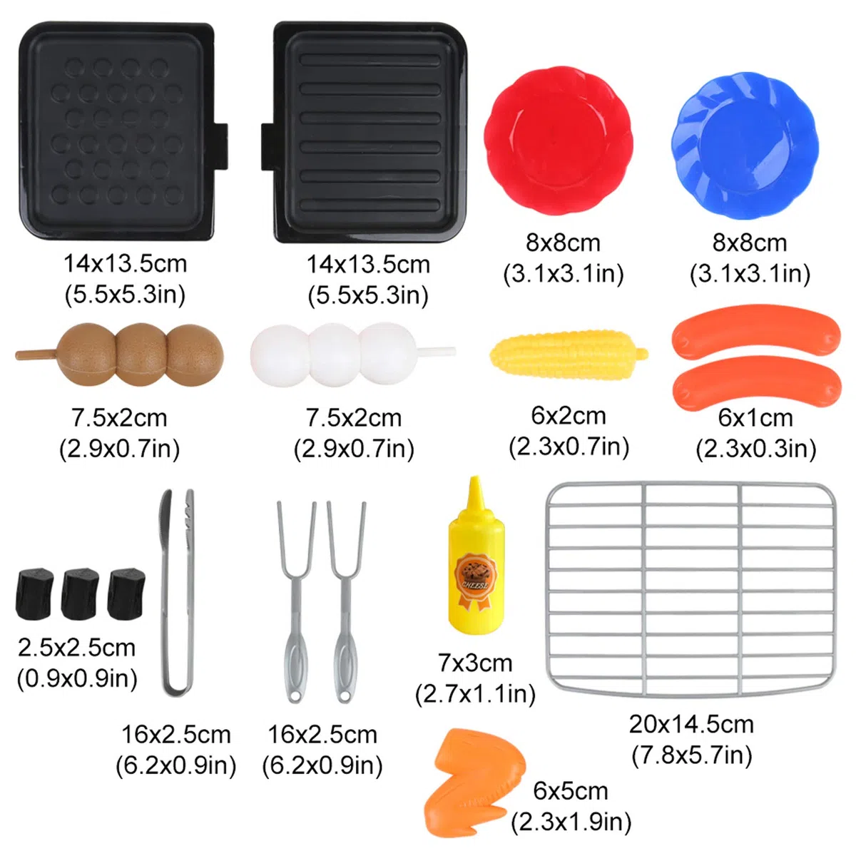 kramow Cucina Bambini, Cucina Accessori, Cibo Giocattolo, Luci Suoni Vapore, Giocattoli per Barbecue, Cucina Giocattolo Regalo per Bambini Ragazzo Ragazza 3 + Anni