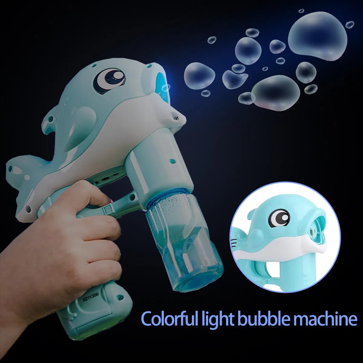 Pistola a Bolle di Sapone, 2 Pezzi Macchina Bolle Sapone, Bubble Maker, Macchina Delle Bolle, Mmacchina per Fare Bbolle Automatica, per Bambini e Adulti, Feste All'aperto, Feste Estive