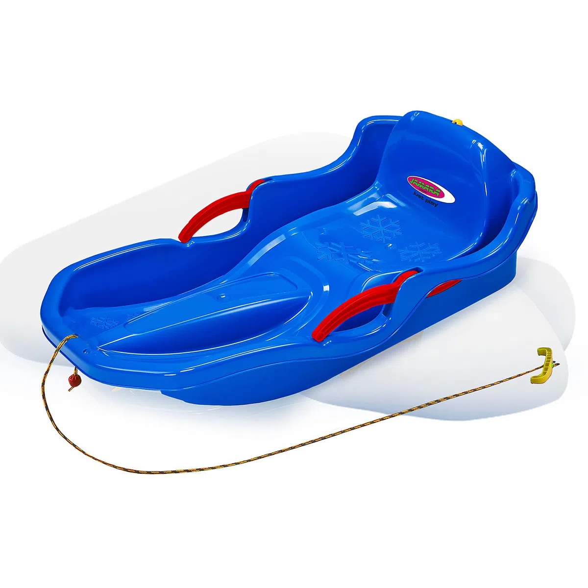 Jamara 460539 - Snow Play Bob Comfort, 80 cm, sterzo con leva del freno, costruzione aerodinamica, seduta ergonomica resistente in plastica resistente agli urti, colore: Blu