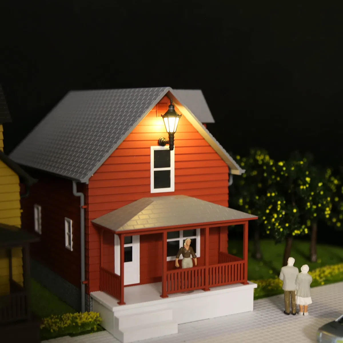 Evemodel LBD01 5 pz Modello Ferroviario 1:25 Lampada Esterna Lattern Luci Da Parete G Scala 12 V