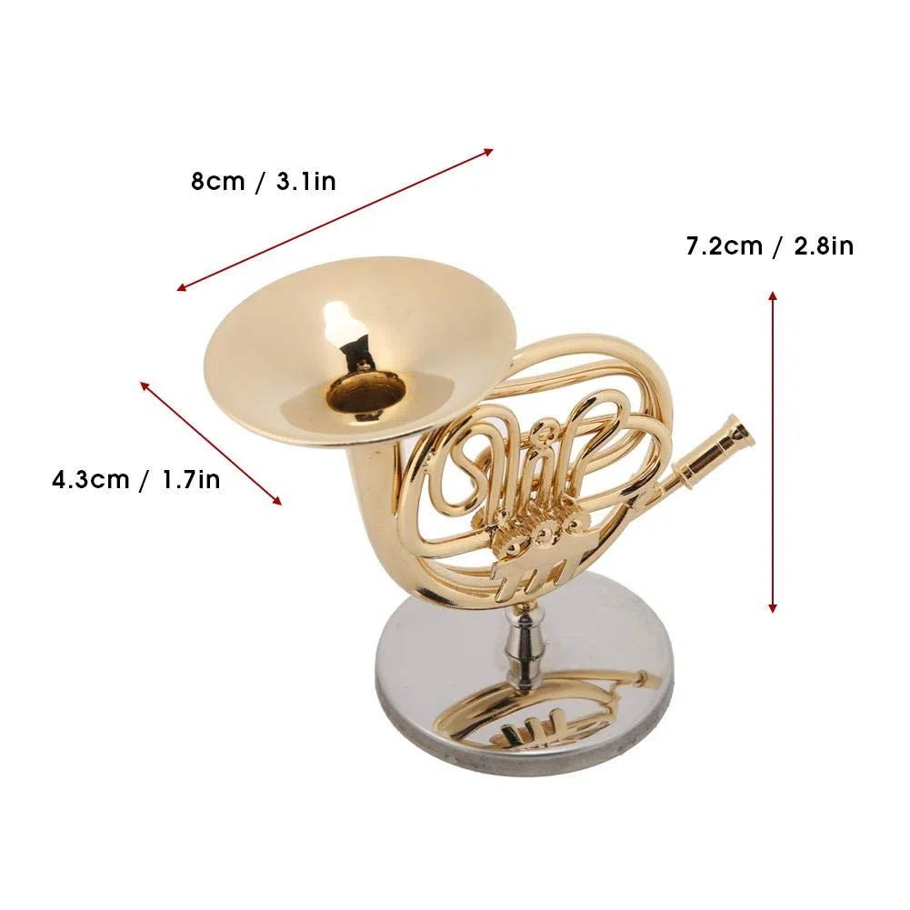 Strumento musicale in miniatura, Strumento da musica, Corno francese replica, Corno d'oro, Regali musicali, for, Regali di compleanno e Natale