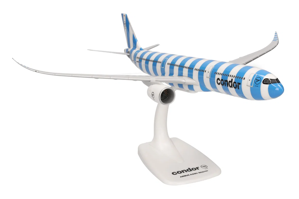 Herpa Modellino Aereo Condor Airbus A330-900neo "Sea" Miniatura in scala 1:200, pezzo da collezione, modello con supporto, plastica