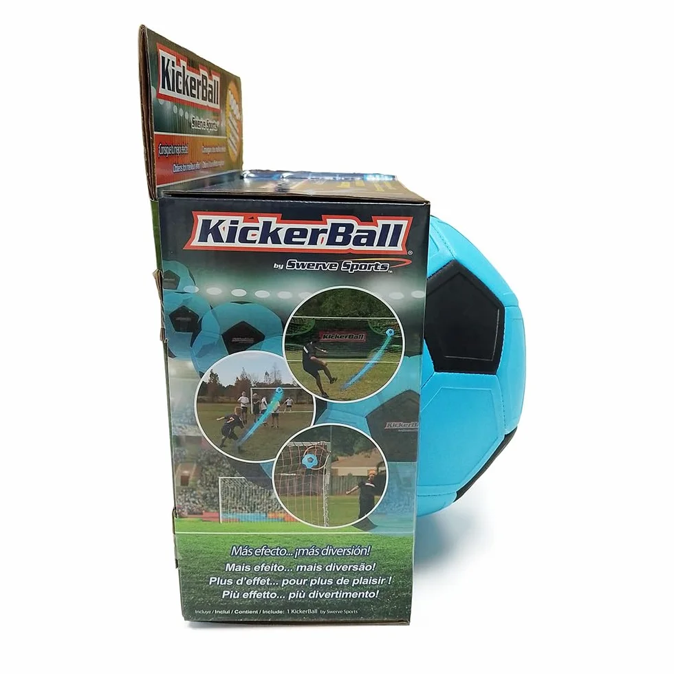 Kickerball la palla con effetto che traccia una traiettoria curva
