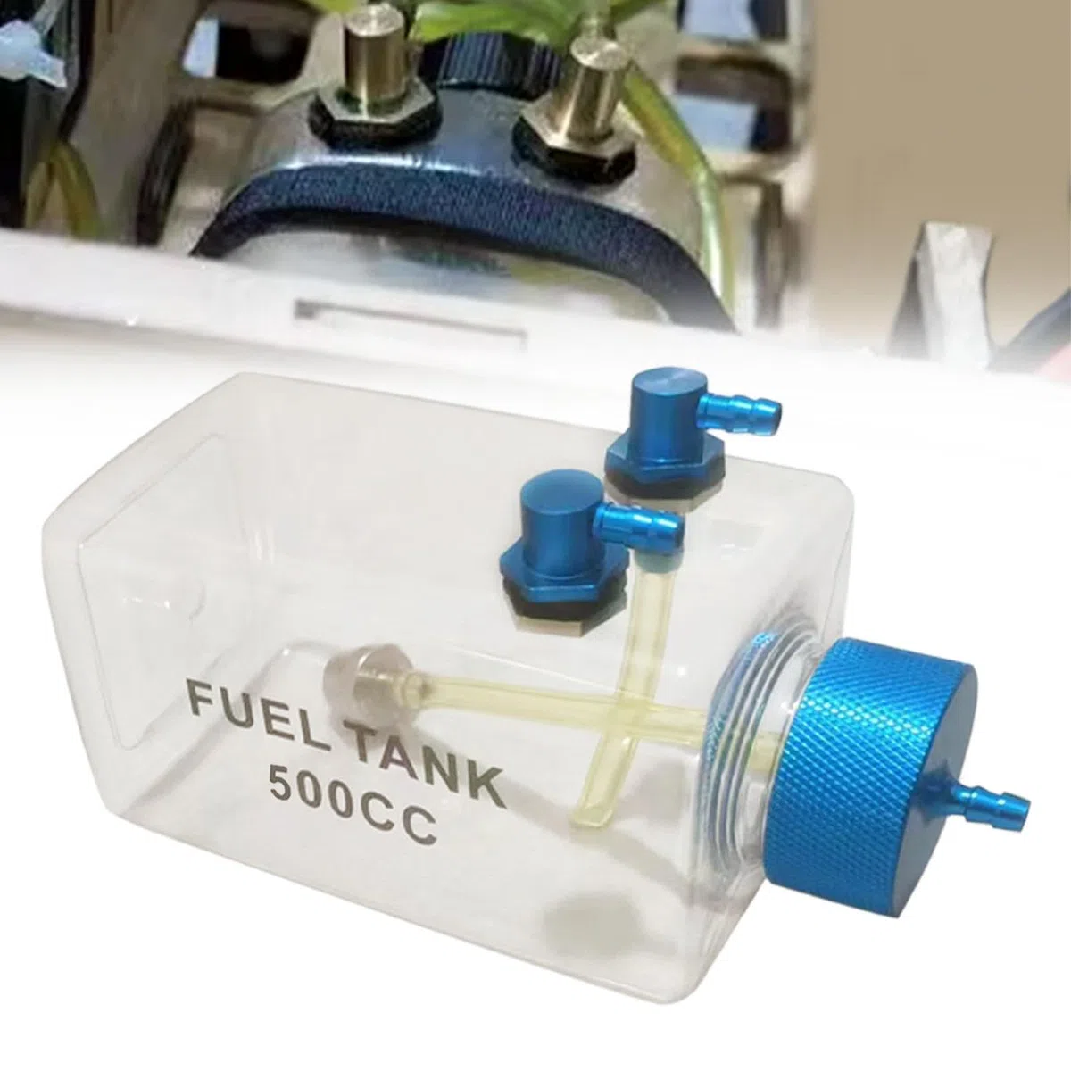 Perfeclan Serbatoio carburante per aeromobili RC, serbatoio di carburante trasparente per parti aeromobili, 500CC