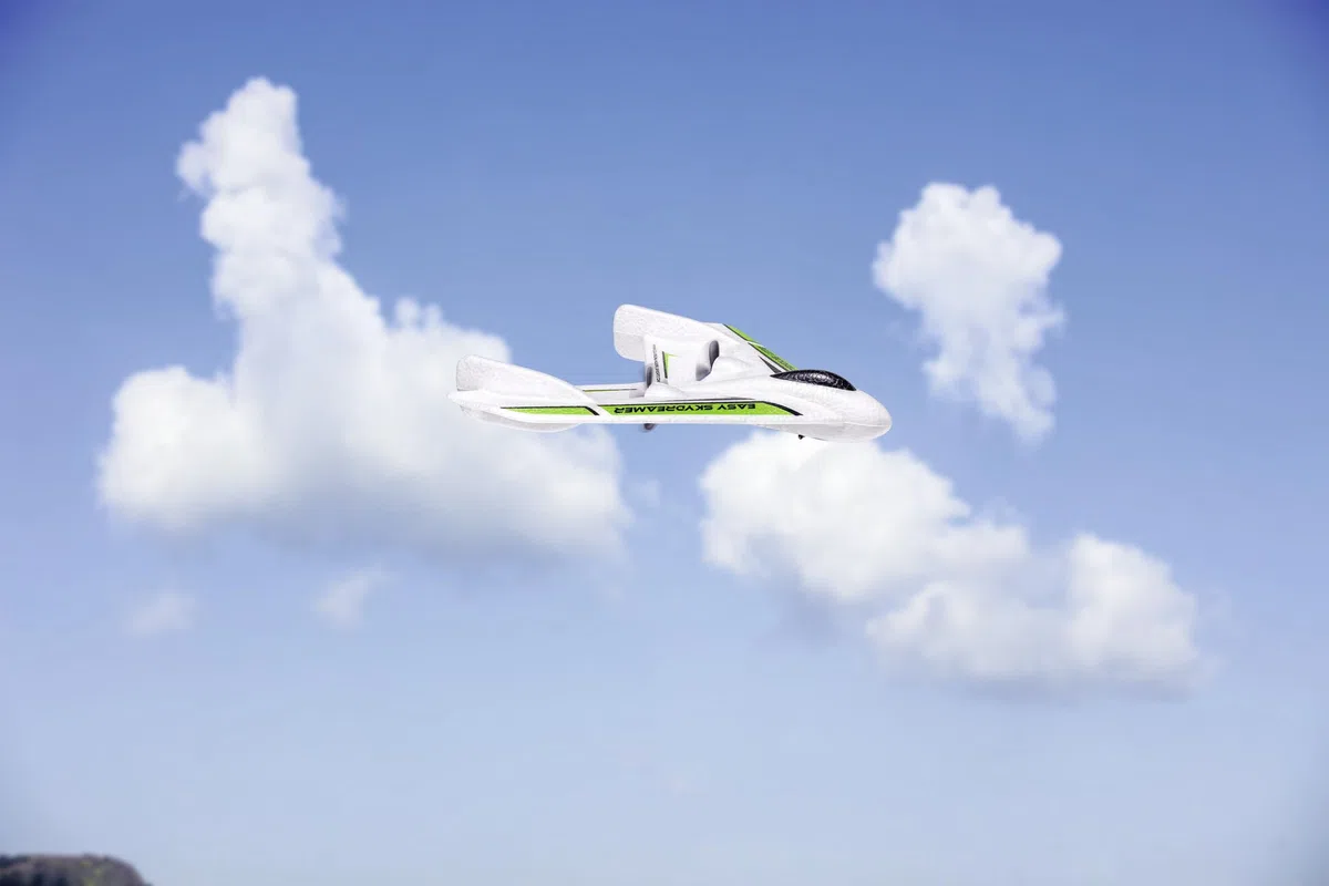Carson 500505035 Easy Skydreamer 2.4G 100% RTF verde - aeromodello telecomandato, aereo RC, robusto modello RTF (Ready to Fly) per principianti, batterie e telecomando inclusi