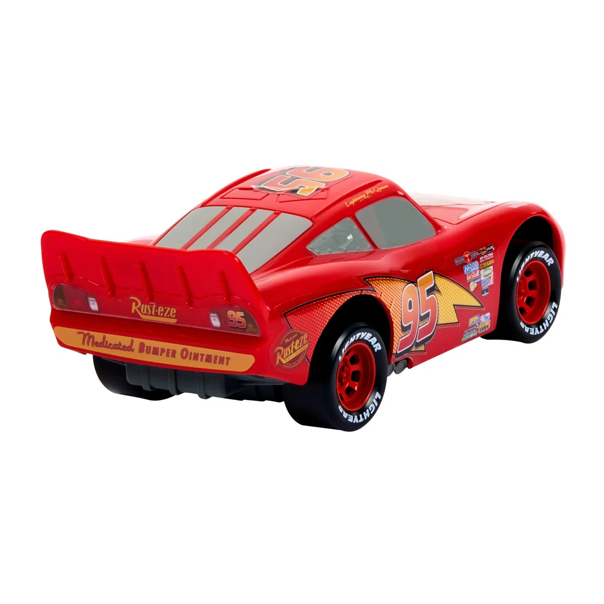Mattel Disney Pixar CARS Veicoli Scattanti - Saetta McQueen, macchina da spingere con occhi e bocca che si muovono e cambiano espressione, ispirato al film, giocattolo per bambini, 3+ anni, HPH64