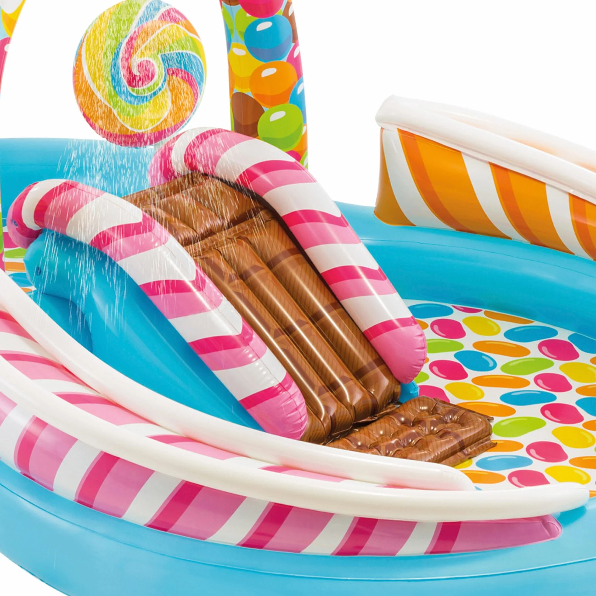 Intex- Playcenter Caramelle, Multicolore, 295 x 191 x 130 cm, 57149 57149