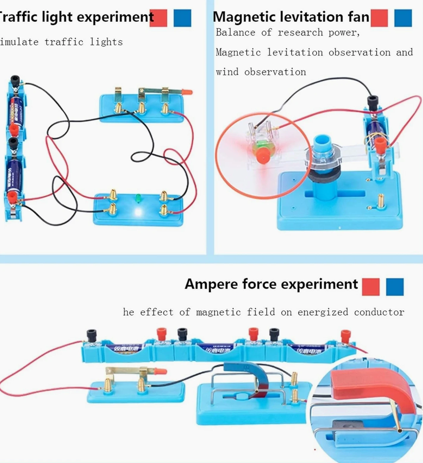 Kit Completo per Esperimenti di Elettromagnetismo E Fisica, Kit Didattico Completo sui Circuiti Elettrici Che Supporta Oltre 50 Tipi di Esperimenti di Laboratorio su Elettricità E