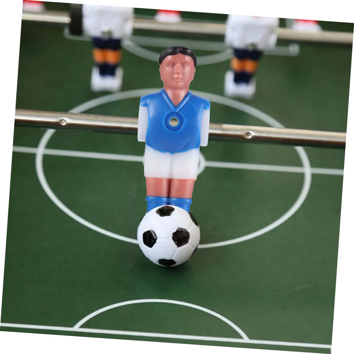 POPETPOP Set 12 Giocatori Calcio Balilla Rosso e Blu in Plastica Resistente, Figure Sostitutive Per Tavolo Da Calcio Balilla, Accessori Per Gioco Indoor e Famiglia