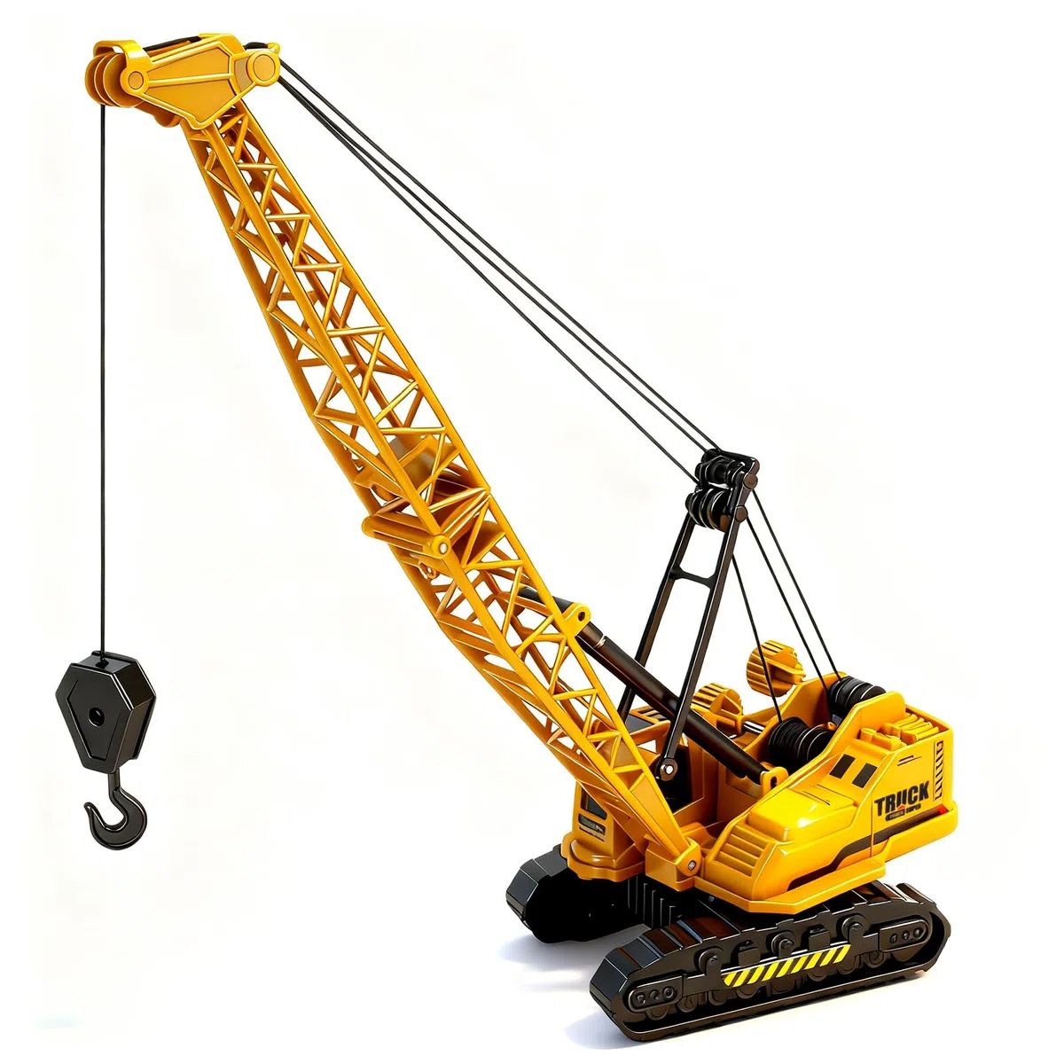 Hymaz Metallo ABS pressofuso gru camion giocattolo, costruzione in metallo veicoli gru con pulsante di sollevamento manuale giocattolo modello macchina per età 3-8, 9-12 ragazzi adatto come regalo di