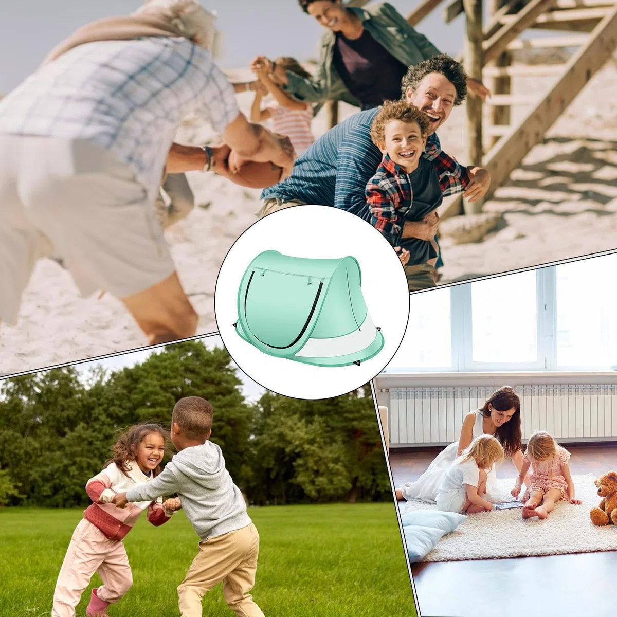 Popup per Bambini | Cupola Giochi Per Infanzia - Pieghevole per Bambini da Viaggio, Spiaggia, Piscina e Giardino