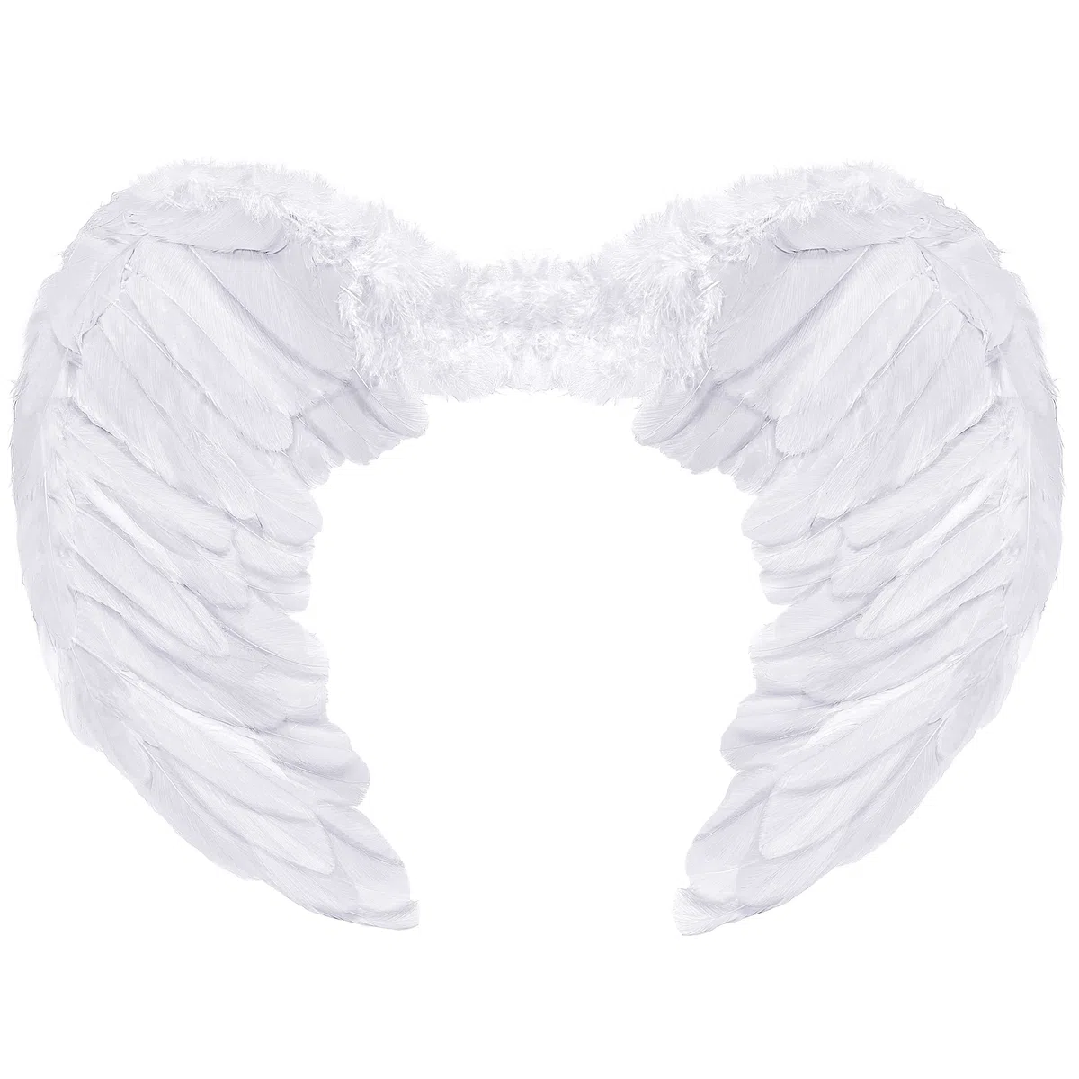 Set con ali d'angelo + fascia d'angelo | ali d'angelo | fascia d'angelo | ali di cupido | ali di piume | Cristo bambino come accessorio per costume da donna Halloween | carnevale | festa a tema
