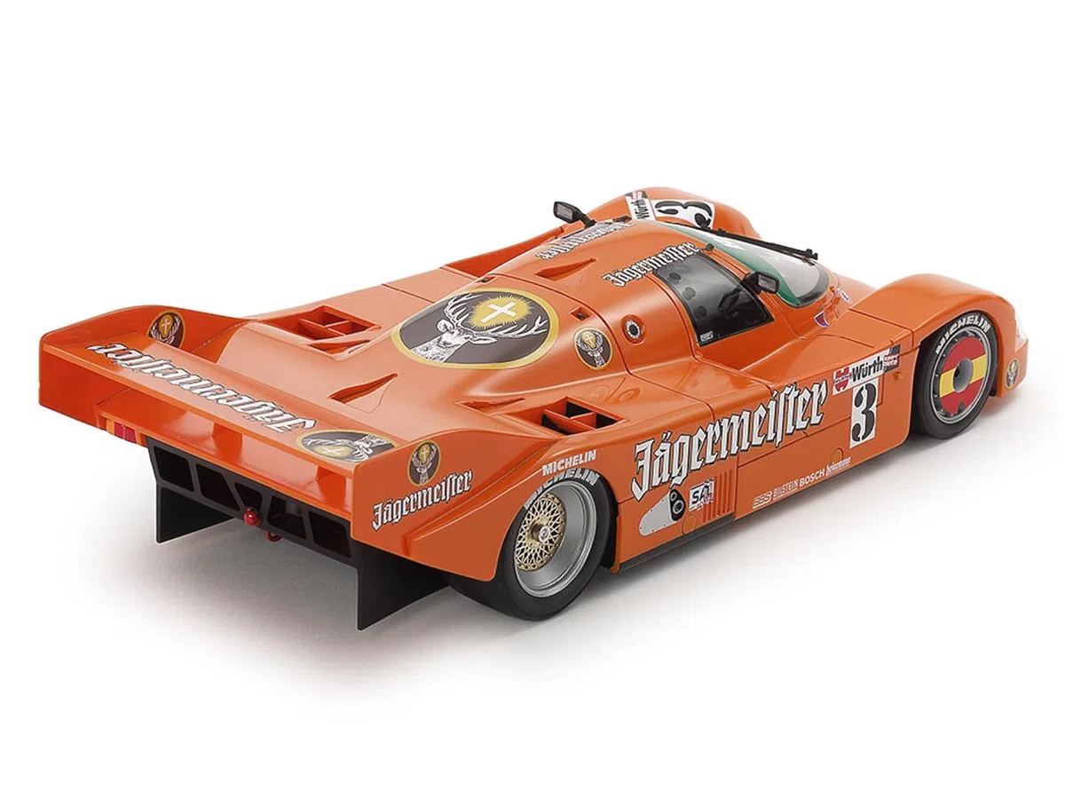 TAMIYA 24372 1:24 Porsche 962C Jägermeister – Kit di costruzione in plastica, hobby, artigianato, incollaggio, modellismo, modellismo in plastica