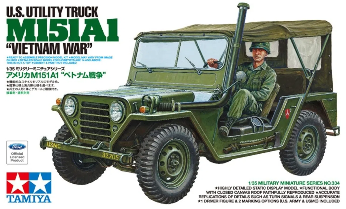 Modellino Carro Armato Us Utility Truck M151a1 Vietnam War Scala 1:35