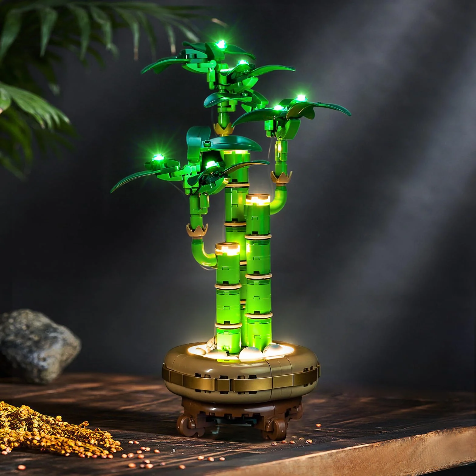 BrickBling Set di luci a LED compatibile con LEGO 10344 Lucky Bamboo, Accessorio di illuminazione LEGO, Set di illuminazione decorativa compatibile con Lucky Bamboo