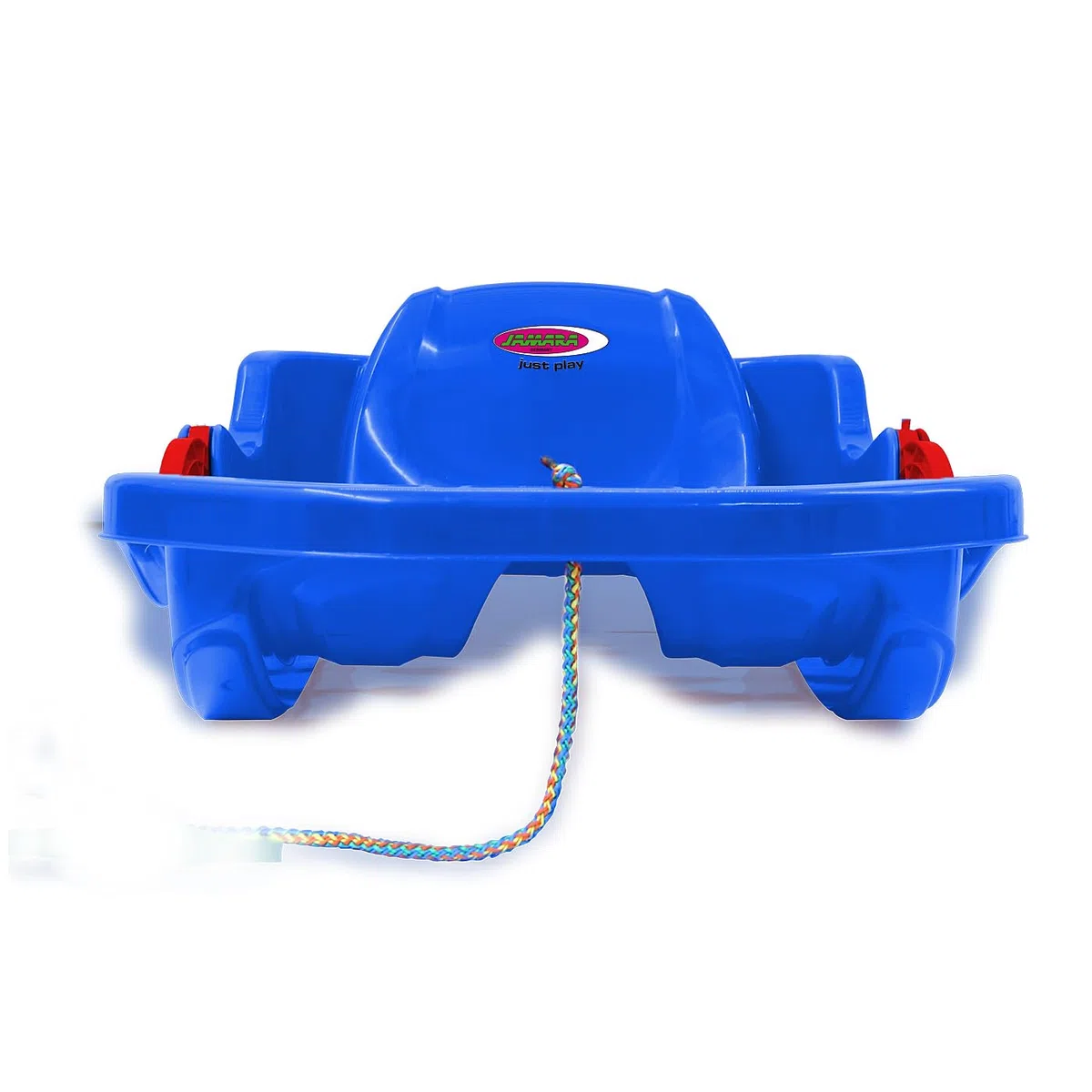 Jamara 460539 - Snow Play Bob Comfort, 80 cm, sterzo con leva del freno, costruzione aerodinamica, seduta ergonomica resistente in plastica resistente agli urti, colore: Blu
